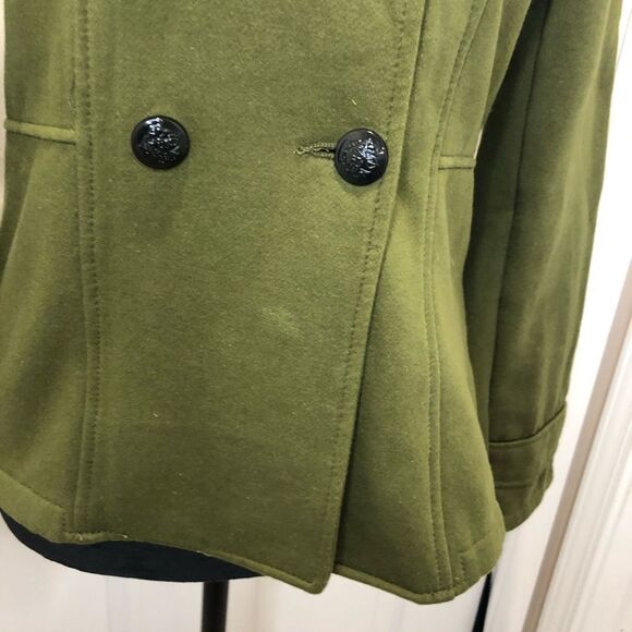 Mossimo Utility & Style Camo green button front jacket high collar jacket - Picture 3 of 14
